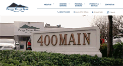 Desktop Screenshot of pacificvalleybank.com